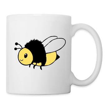 Cute Bee T-Shirt Funny Design Beekeeper - Mug - white - Right