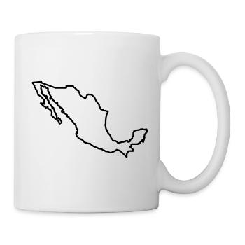 Mexiko Umriss - Tasse - Weiß - Rechts