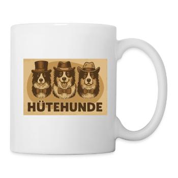Hütehunde – Lustiges Vintage Poster für Hundefans - Tasse - Weiß - Rechts