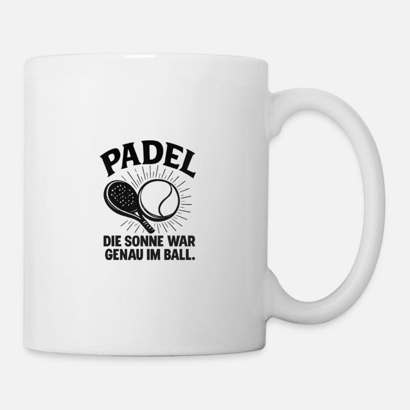 Motif de balle de soleil de padel - Mug blanc - blanc