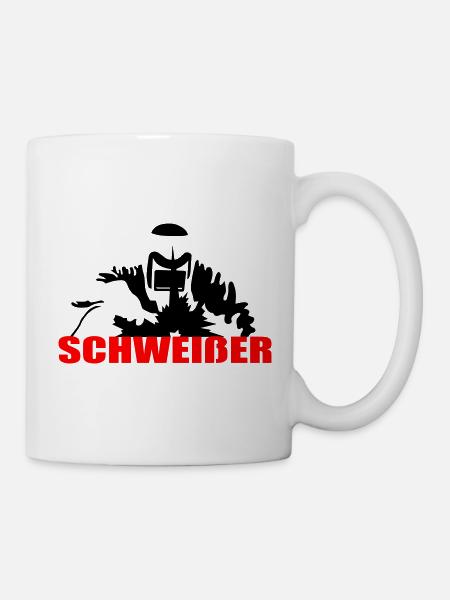 Schweißer - Tasse - Weiß