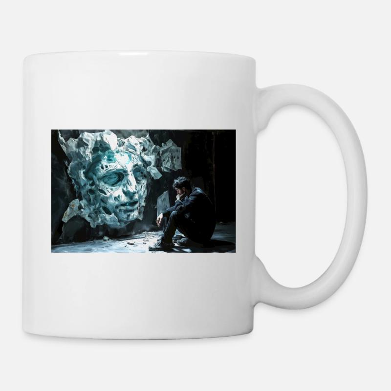 Rock Face et l’Homme Réfléchi - Mug blanc - blanc