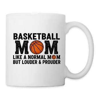 Fière Basketball Mère Citation Maman - Mug blanc - blanc - Droite
