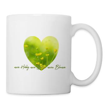 Heart Flower Garden Love Buttercup Garden Gardener - Mug - white - Right