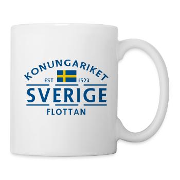Sweden Navy Emblem - Mug - white - Right