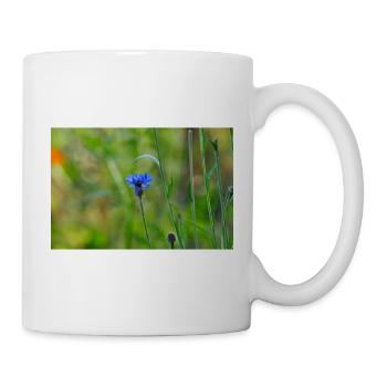 Kornblume  - Tasse - Weiß - Rechts