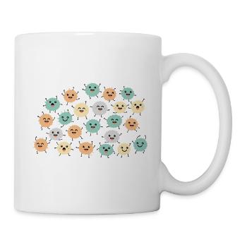 Kawaii Mikro-Kugeln Muster - Tasse - Weiß - Rechts