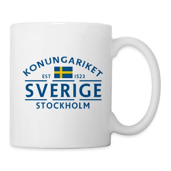 Schweden Stockholm Wappen 1523 - Tasse - Weiß - Rechts