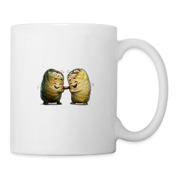 Kohlroulade und Golubez - Zwillingsbrüder - Tasse - Weiß - Rechts