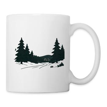 Night Forest Path into Christmas - Mug - white - Right