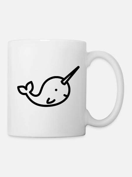 Narwal - Tasse - Weiß