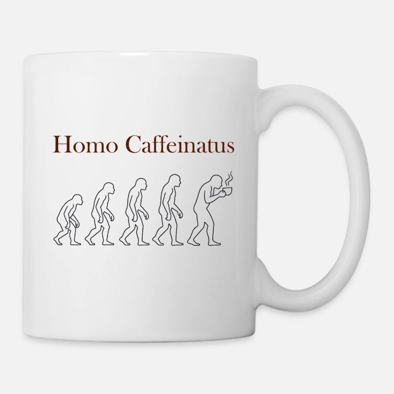 0111_Homo_Caffeinatus - Tasse - Weiß