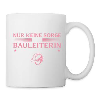 House construction - construction manager is here now - Mug - white - Right
