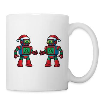 Santa Roboter  - Tasse - Weiß - Rechts