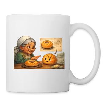 Tatarische Babuschka erklärt dem russischen Beljas - Tasse - Weiß - Rechts