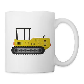 Raupenschlepper - Tasse - Weiß - Rechts