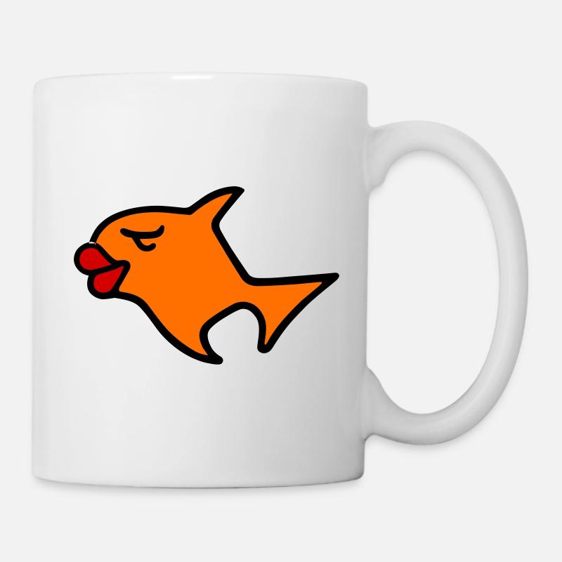 Romantic Fish Illustration - Mug - white