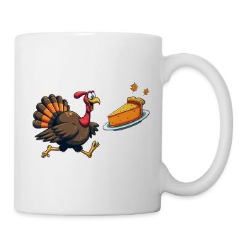 Thanksgiving Drôle Dinde de Thanksgiving - Mug blanc - blanc - Droite