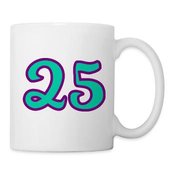 25. 25 YEARS. 25th ANNIVERSARY. 25 YEARS ANNIVERSARY. - Mug - white - Right