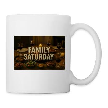 Family Saturday Dinner - Mug - white - Right