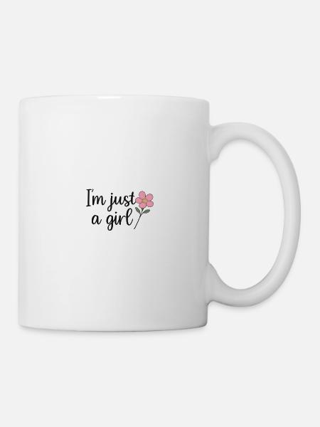 Mädchen - Tasse - Weiß