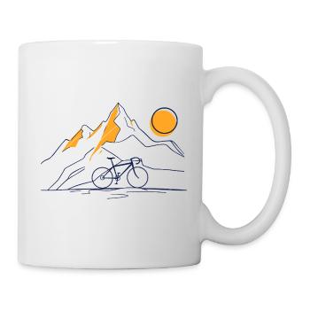 Bike Mountain Sun - Mug - white - Right