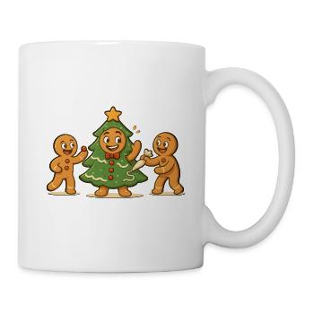 Gingerbread Mannel Man Disguised Christmas Tree - Mug - white - Right