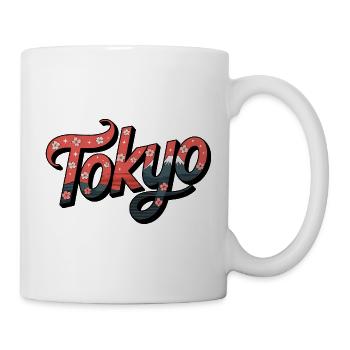 Tokyo - Vintage Japanese Logo - Mug - white - Right