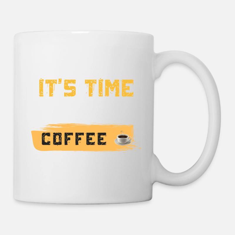 Il est temps d’aller prendre un café - Mug blanc - blanc
