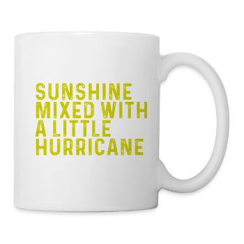 Sonnenschein & Hurrikan – Dein Statement-Mix - Mug blanc - blanc - Droite