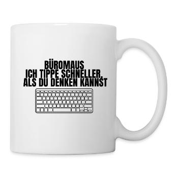 Conception de souris de bureau - Mug blanc - blanc - Droite