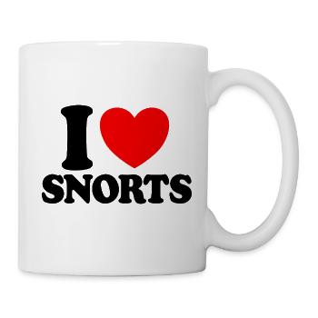 I Love Cold Red Heart Funny I Love Sc - Mug - white - Right
