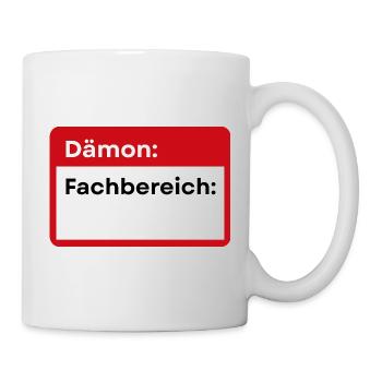 Insigne de Spécialiste Démoniaque - Mug blanc - blanc - Droite