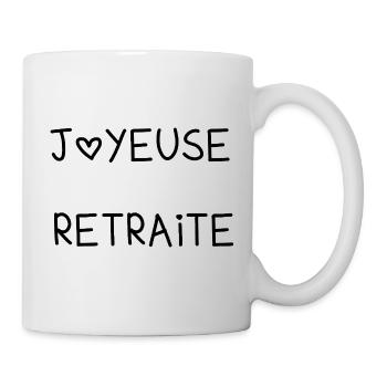FRÖHLICHES RETREAT. RUHESTAND. PENSIONIERT. RUHESTAND. - Tasse - Weiß - Rechts
