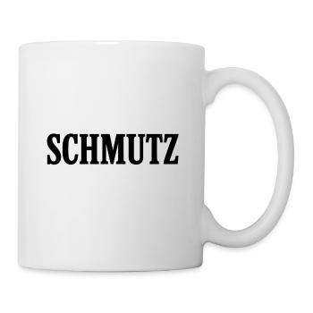 Schmutz Grunge Typo - Tasse - Weiß - Rechts
