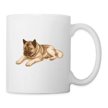 Sleeping American Akita - Mug - white - Right