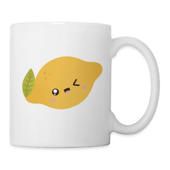 Lemon Kawaii - Tasse - Weiß - Rechts