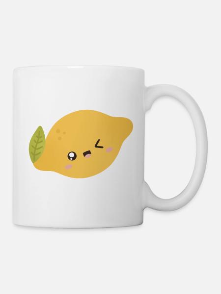 Lemon Kawaii - Tasse - Weiß