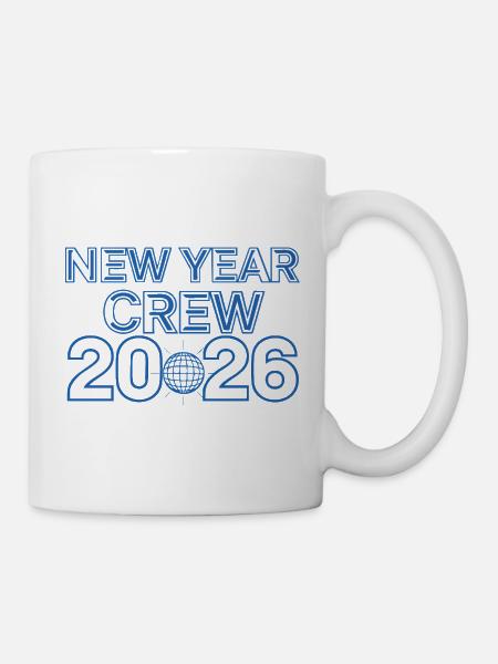Neujahrscrew 2026 Celebration Tee - Tasse - Weiß