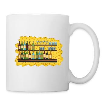 Barregal Cheese Evening Illustration - Mug - white - Right