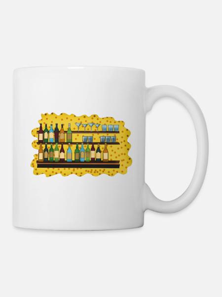 Barregal Käseabend Illustration - Tasse - Weiß