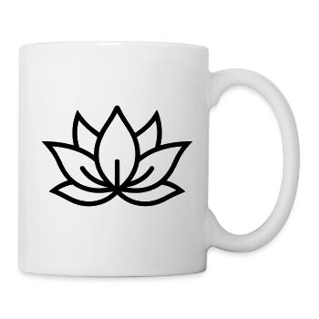 fleur de lotus - Mug blanc - blanc - Droite