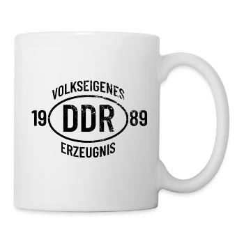 DDR Geburtstag Shirt, Hoodie, Tasse Jahrgang 1989 - Tasse - Weiß - Rechts