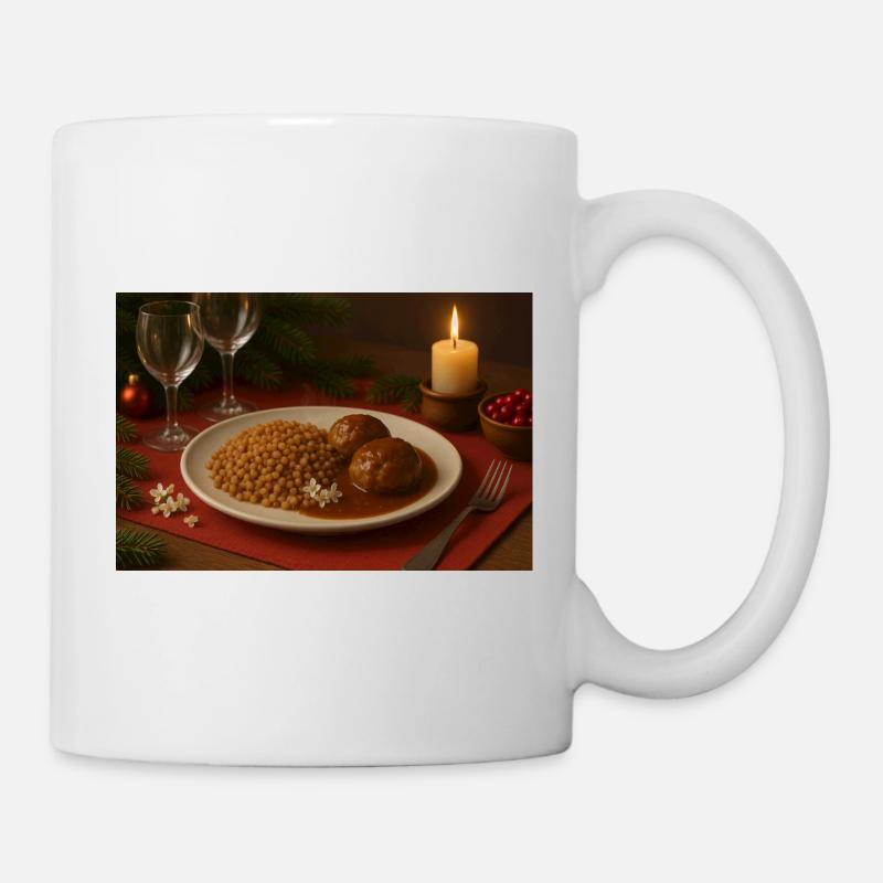 Buckwheat balls in gravy - Mug - white