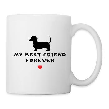 Dackel Dachshund - Tasse - Weiß - Rechts