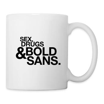 Sexe Drogues Sans Typographie Dire un nerd - Mug blanc - blanc - Droite
