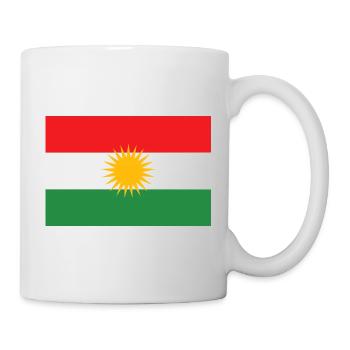 Kurdistan Flag Sun Star - Mug - white - Right