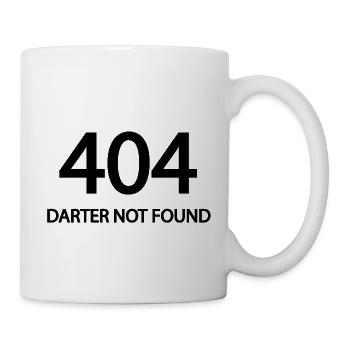Fléchettes, fléchettes, 404_Darter_not_found - Mug blanc - blanc - Droite
