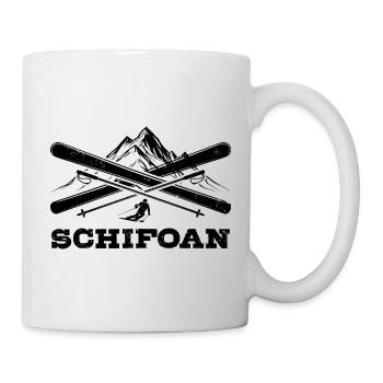 Schifoan | Après Ski, Wintersport, Skiurlaub - Tasse - Weiß - Rechts