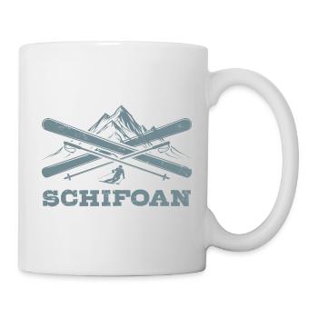 Schifoan | Après Ski, Wintersport, Skiurlaub - Tasse - Weiß - Rechts